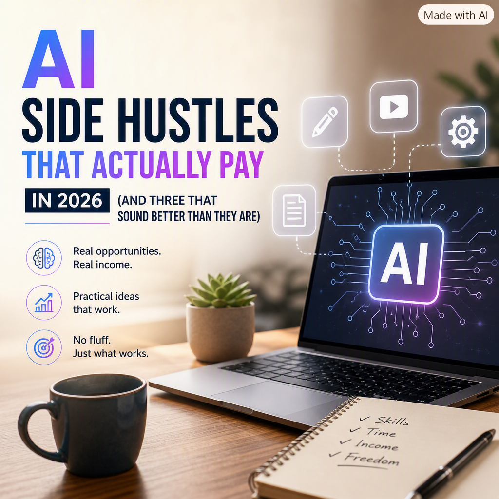 AI Side Hustles That Actually Pay in 2026 (and Three That Sound Better Than They Are)