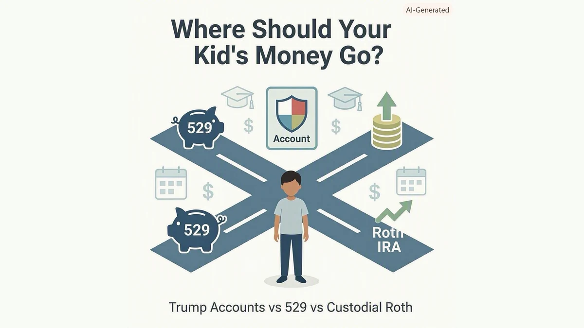 Trump Accounts vs. a 529 vs. a Custodial Roth: Where Should Your Kid's Money Actually Go?